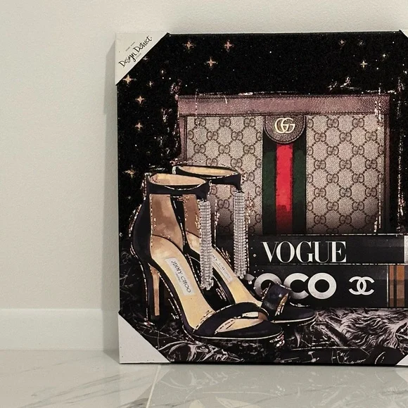 🆕 Design DistrictGucci Purse / Chanel Wall Art Canvas!
